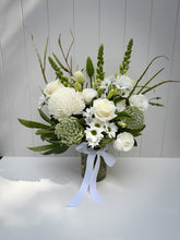 Load image into Gallery viewer, Mother's Day Classic White Cottage Vase Arrangement
