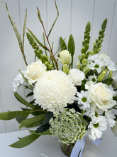 Load image into Gallery viewer, Mother's Day Classic White Cottage Vase Arrangement
