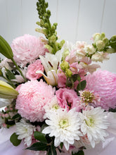 Load image into Gallery viewer, Mother's Day Pink Hat Box Arrangement
